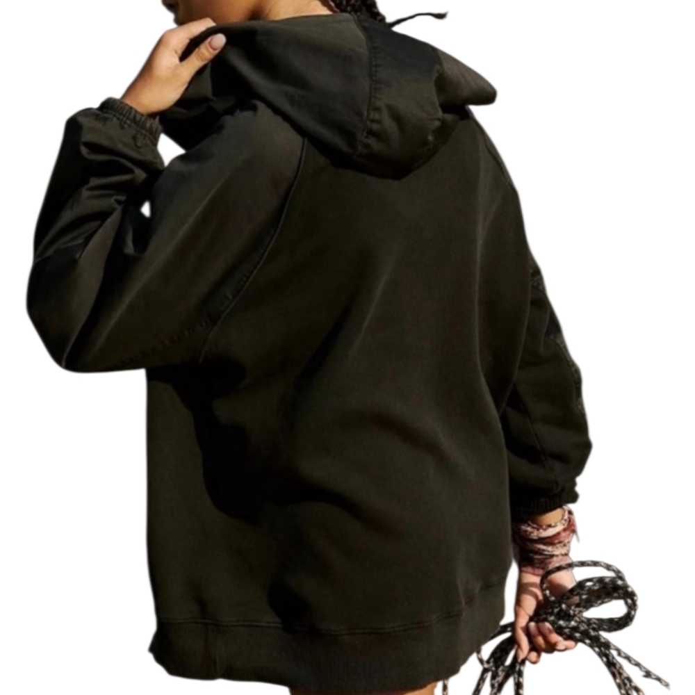 FP Movement Back Me Up Hooded Pullover Washed Black Athleisure XS - Picture 2 of 16